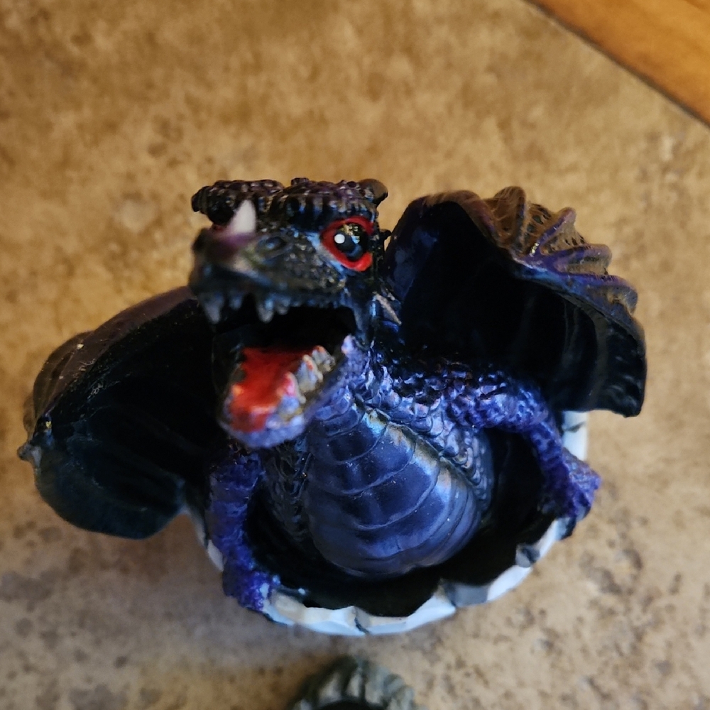 Purple Dragon Inscent Burner Figurine